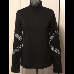 NWOT GAP FIT BLACK ZIP PULLOVER TRACKSUIT JACKET M